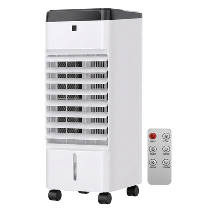 Portable Evaporative Air Cooler with Remote Control and 12H Timer