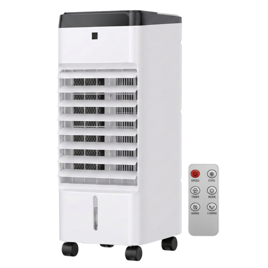 Portable Evaporative Air Cooler with Remote Control and 12H Timer