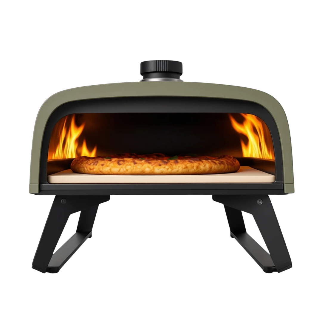 Portable Outdoor Gas Pizza Oven with 13-Inch Pizza Stone Kit
