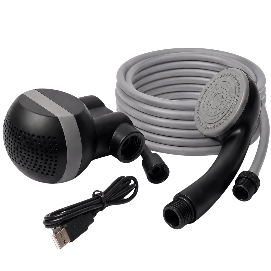 Portable Rechargeable Camping Shower with Handheld Showerhead USB