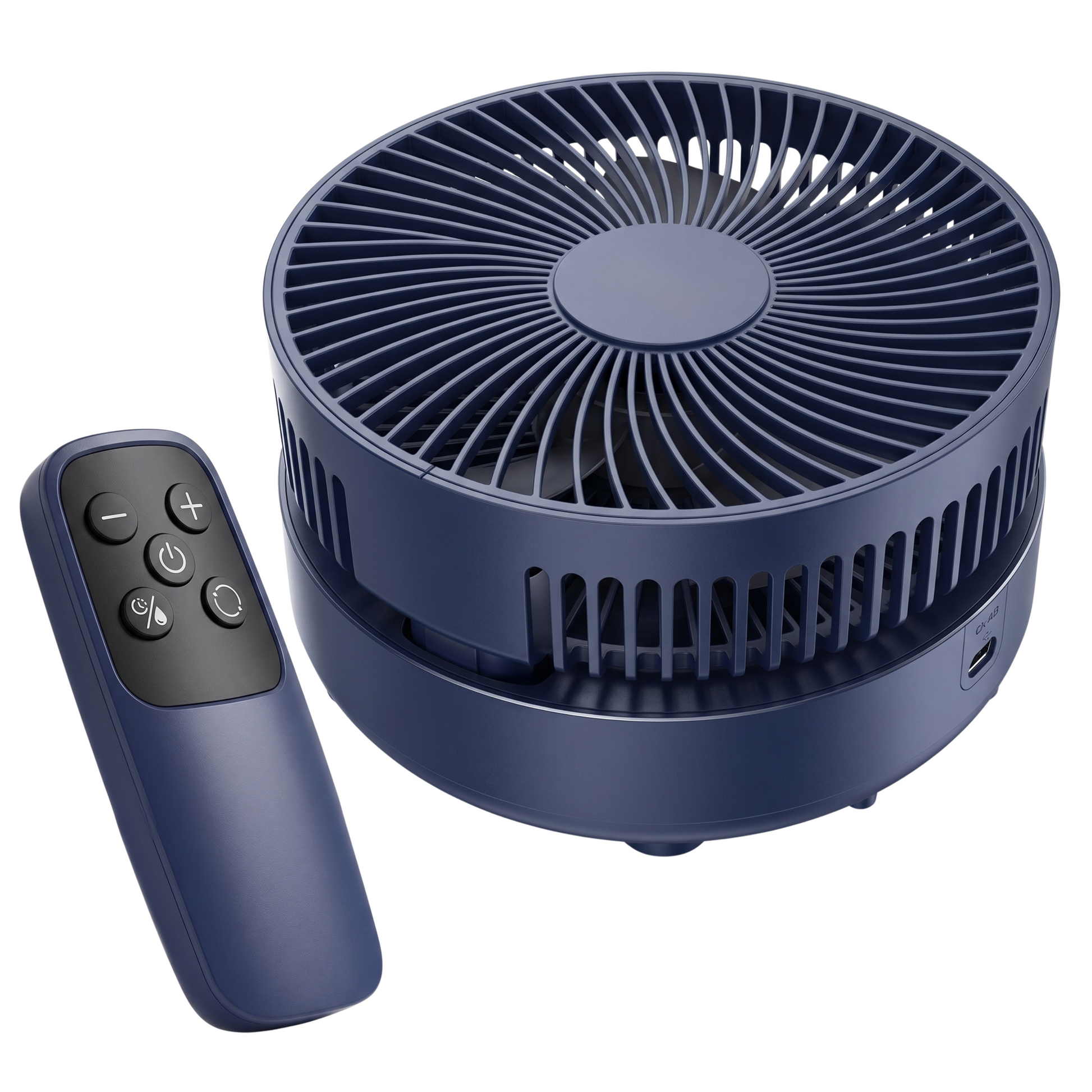 Portable Rechargeable Oscillating Pedestal Fan with Timer Control