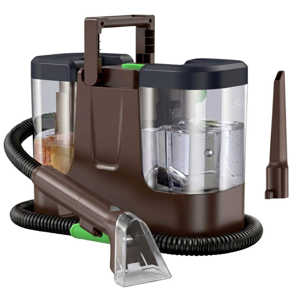 Portable Upholstery Cleaner with 18KPa Suction and Dual Tanks
