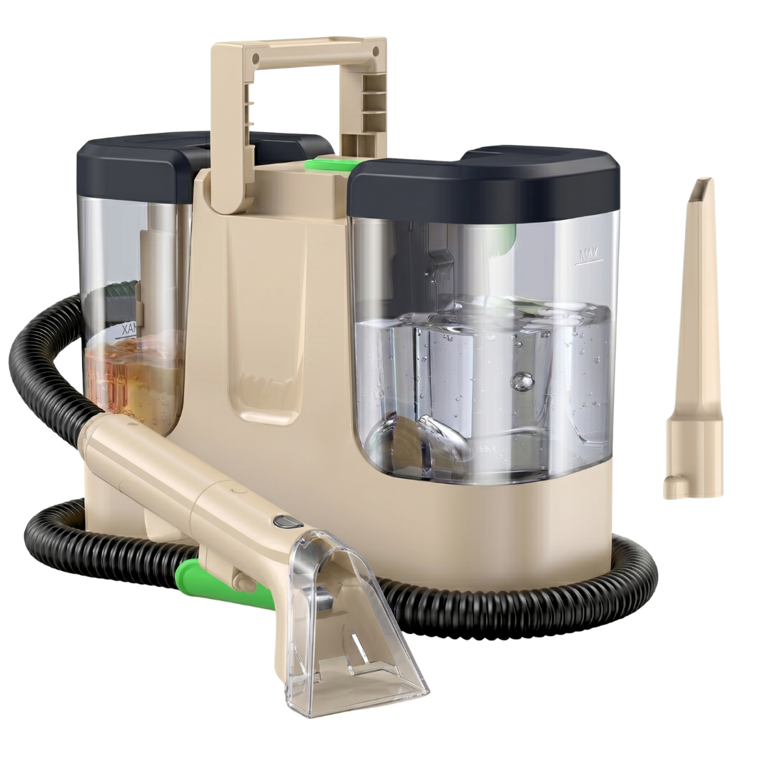 Portable Upholstery Cleaner with 18KPa Suction and Dual Tanks