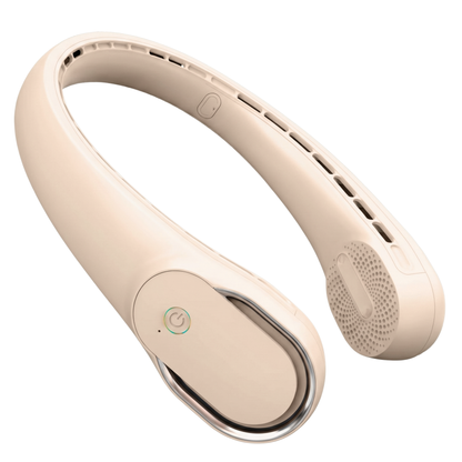 Portable Wearable Neck Fan 4000mAh Bladeless 3 Speed 360 Airflow