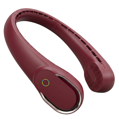 Portable Wearable Neck Fan 4000mAh Bladeless 3 Speed 360 Airflow