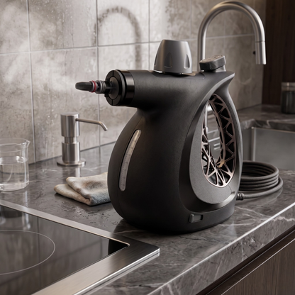 Pressurized Handheld Steam Cleaner with Multi-Piece Accessory Kit