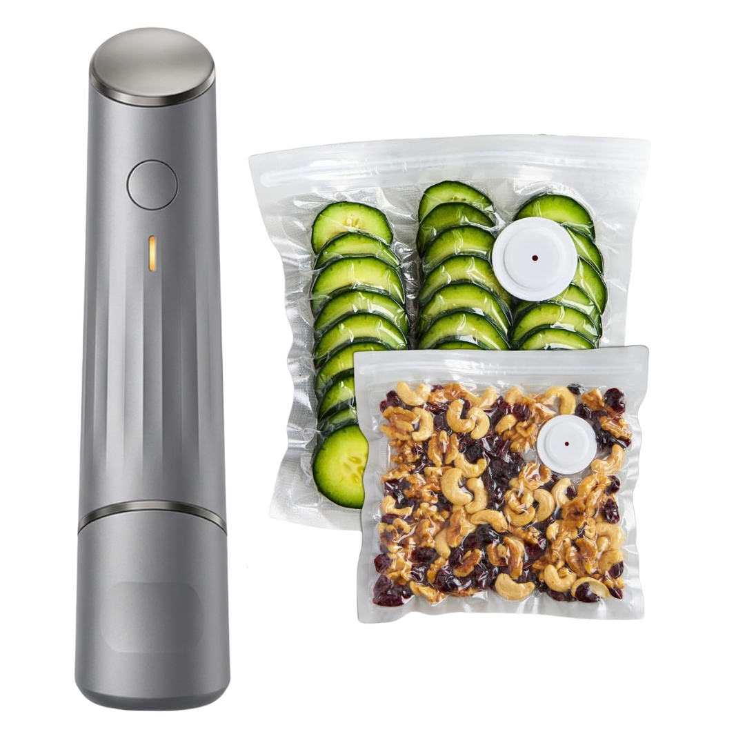 Rechargeable Compact Cordless Handheld Vacuum Sealer with Reusable Bag