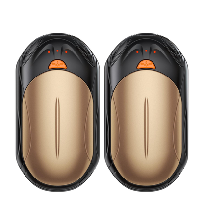 Rechargeable Two-Pack Hand Warmer Set with Adjustable Heat Levels