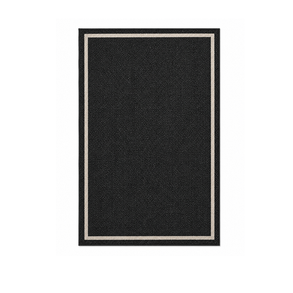 Rectangular Flat Woven Area Rug Floor Coverage with TPE Backing