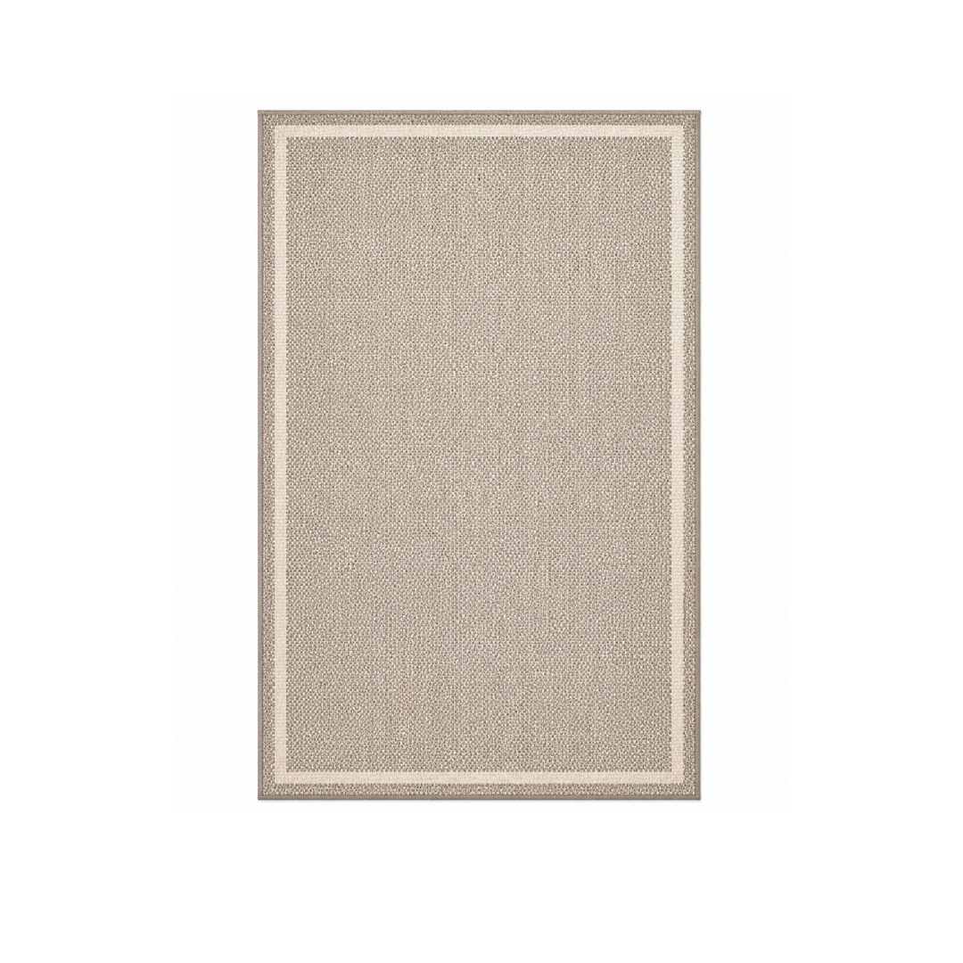 Rectangular Flat Woven Area Rug Floor Coverage with TPE Backing