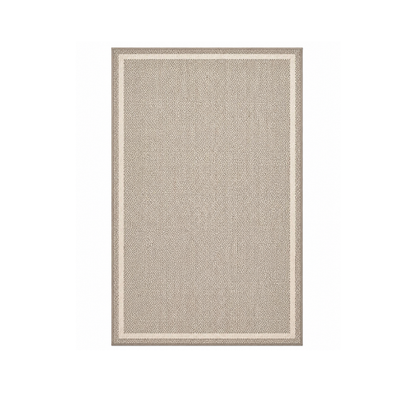 Rectangular Flat Woven Area Rug Floor Coverage with TPE Backing