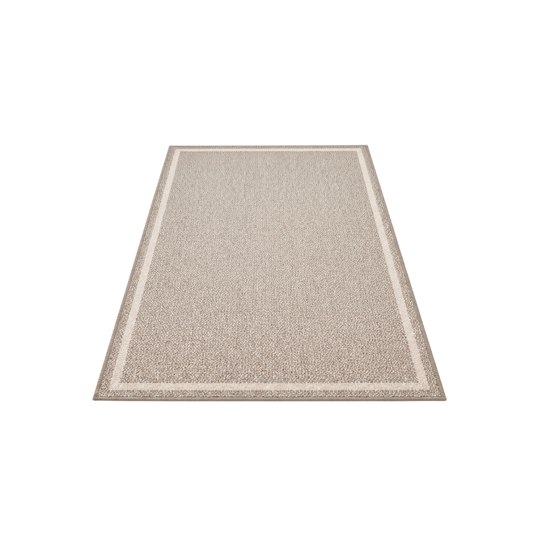 Rectangular Flat Woven Area Rug Floor Coverage with TPE Backing