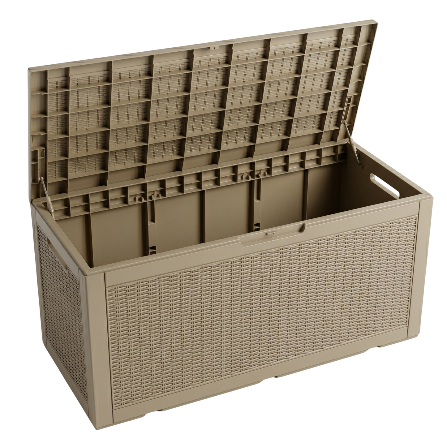Resin Deck Storage Box 400 Liters Capacity Patio Garden Tool Storage