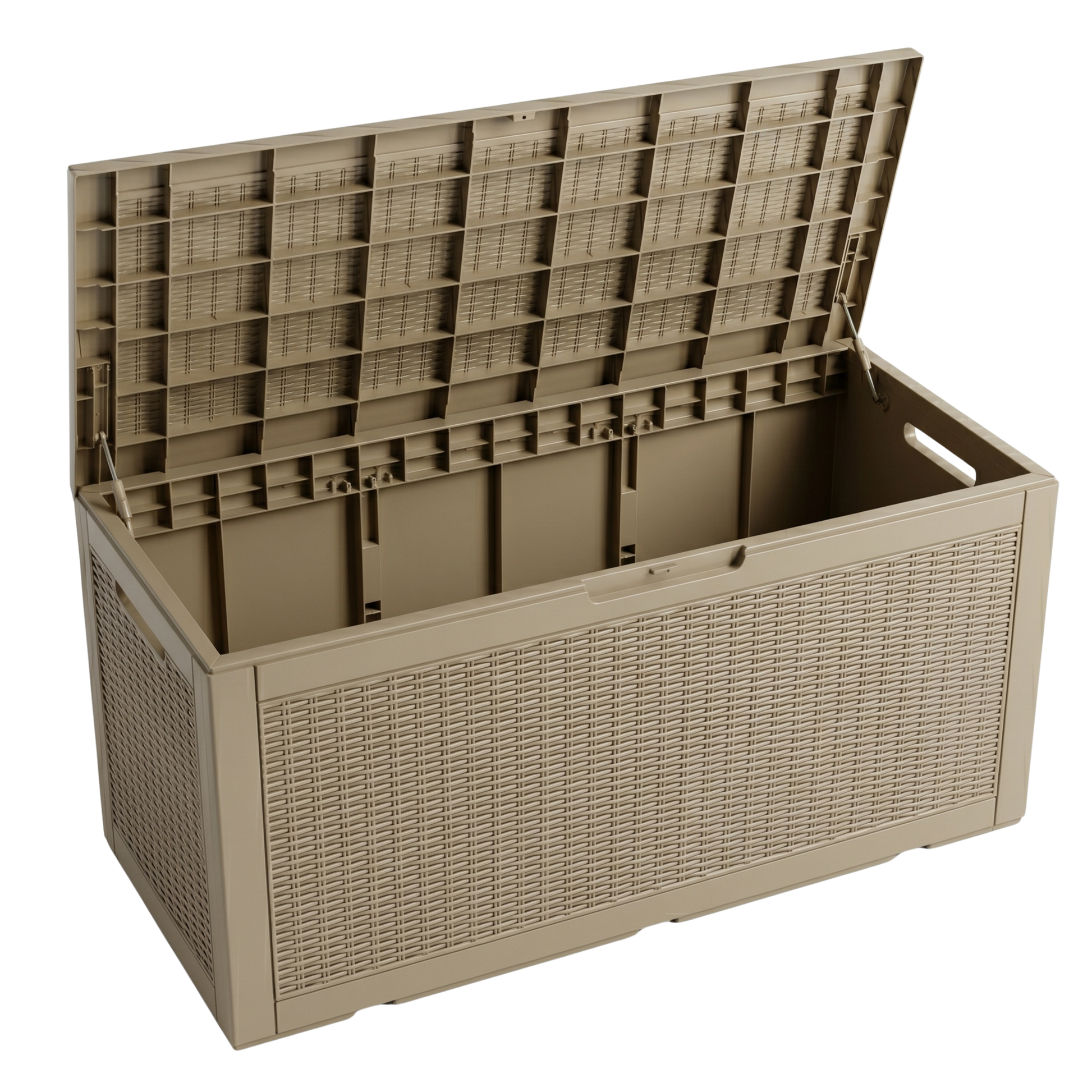 Resin Deck Storage Box 400 Liters Capacity Patio Garden Tool Storage