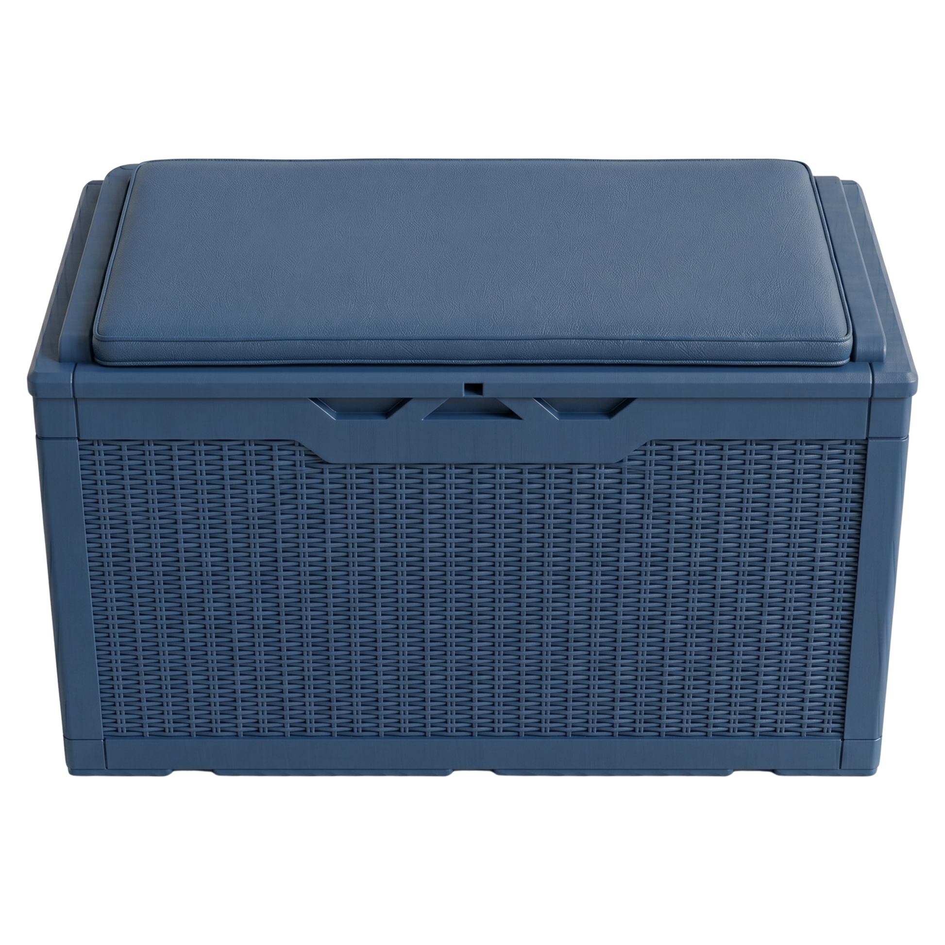 Resin Storage Deck Box with Cushion Seating Top and Lift Open Design
