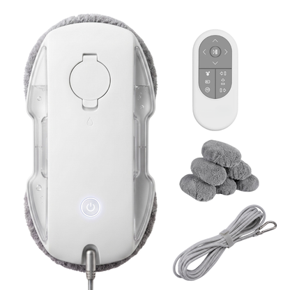 Robot Window Cleaner with 3800Pa Suction, Auto Spray, Edge Detection