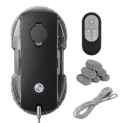 Robot Window Cleaner with 3800Pa Suction, Auto Spray, Edge Detection