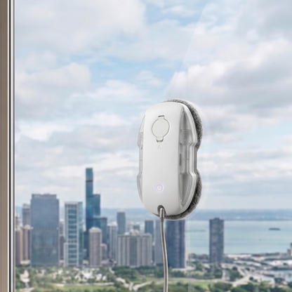 Robot Window Cleaner with 3800Pa Suction, Auto Spray, Edge Detection