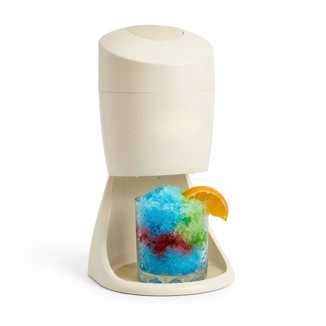 Shaved Ice Machine Party Kit with 3-Flavors Syrup, Cups, and Straws