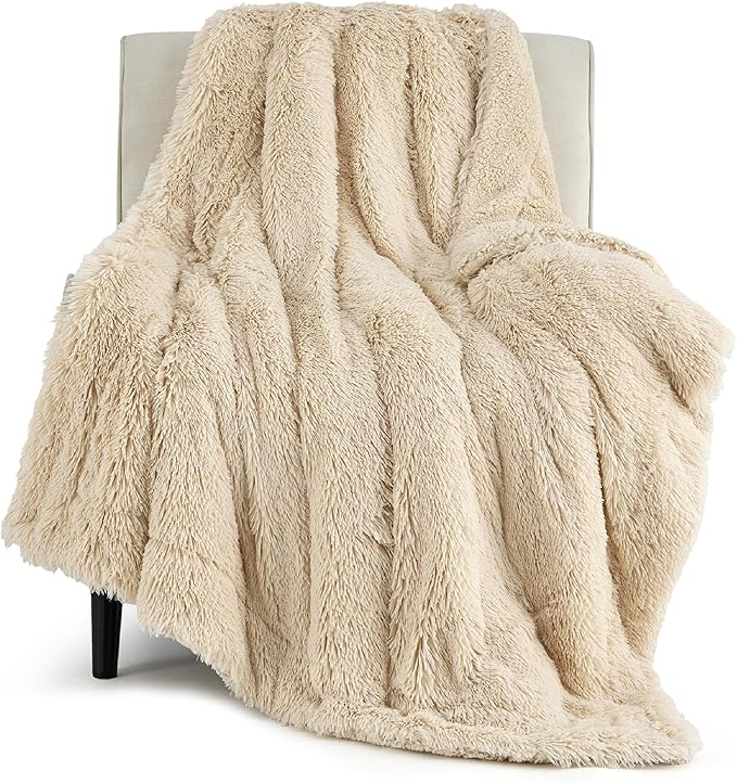Sherpa Fleece Blanket For Home, Soft Plush, Machine Washable