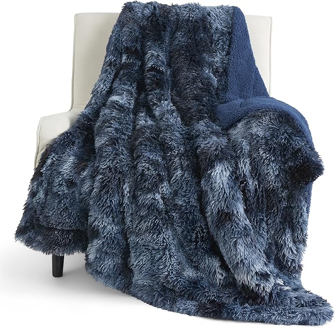 Sherpa Fleece Blanket For Home, Soft Plush, Machine Washable