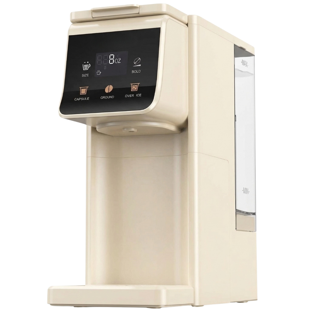 Single Serve Coffee Maker Hot & Iced with 52 oz Tank and 6–14 oz Brew