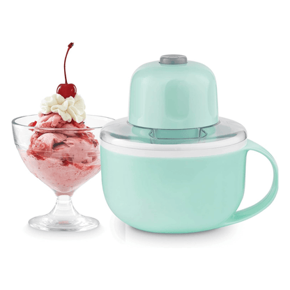 Single Serve Ice Cream Maker with Ingredient Chute and Freezable Mug