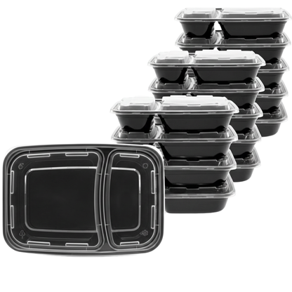Stackable Food Storage Containers with Snap-Seal Lids for Meal Prep