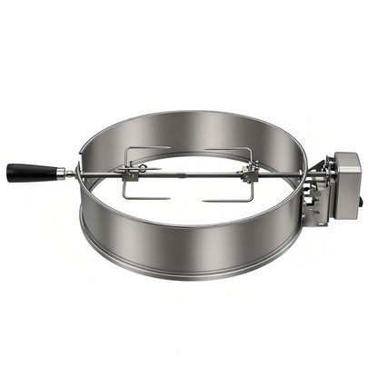 Stainless Steel Rotisserie Ring Kit for 22.5-Inch Kettle Grills