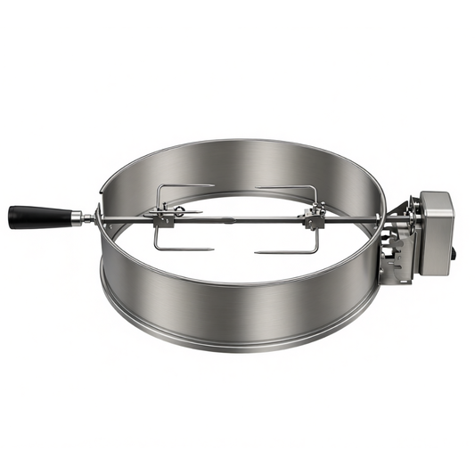 Stainless Steel Rotisserie Ring Kit for 22.5-Inch Kettle Grills