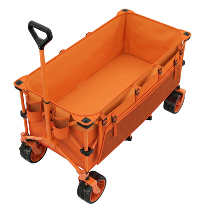 Steel Frame Wagon Cart Folding Storage Unit System 560 lb Capacity