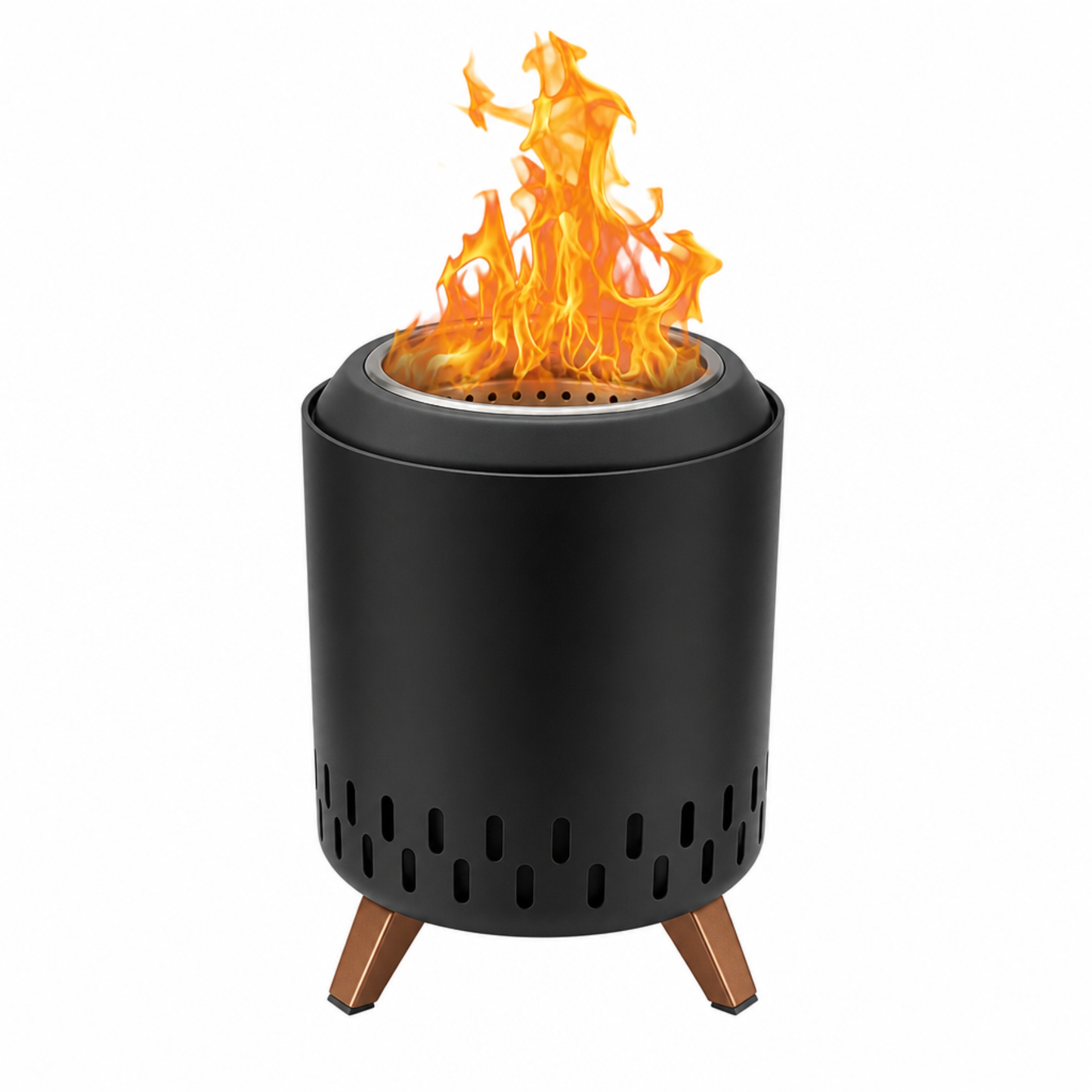 Tabletop Smokeless Fire Pit Stainless Steel Wood Pellet Burner