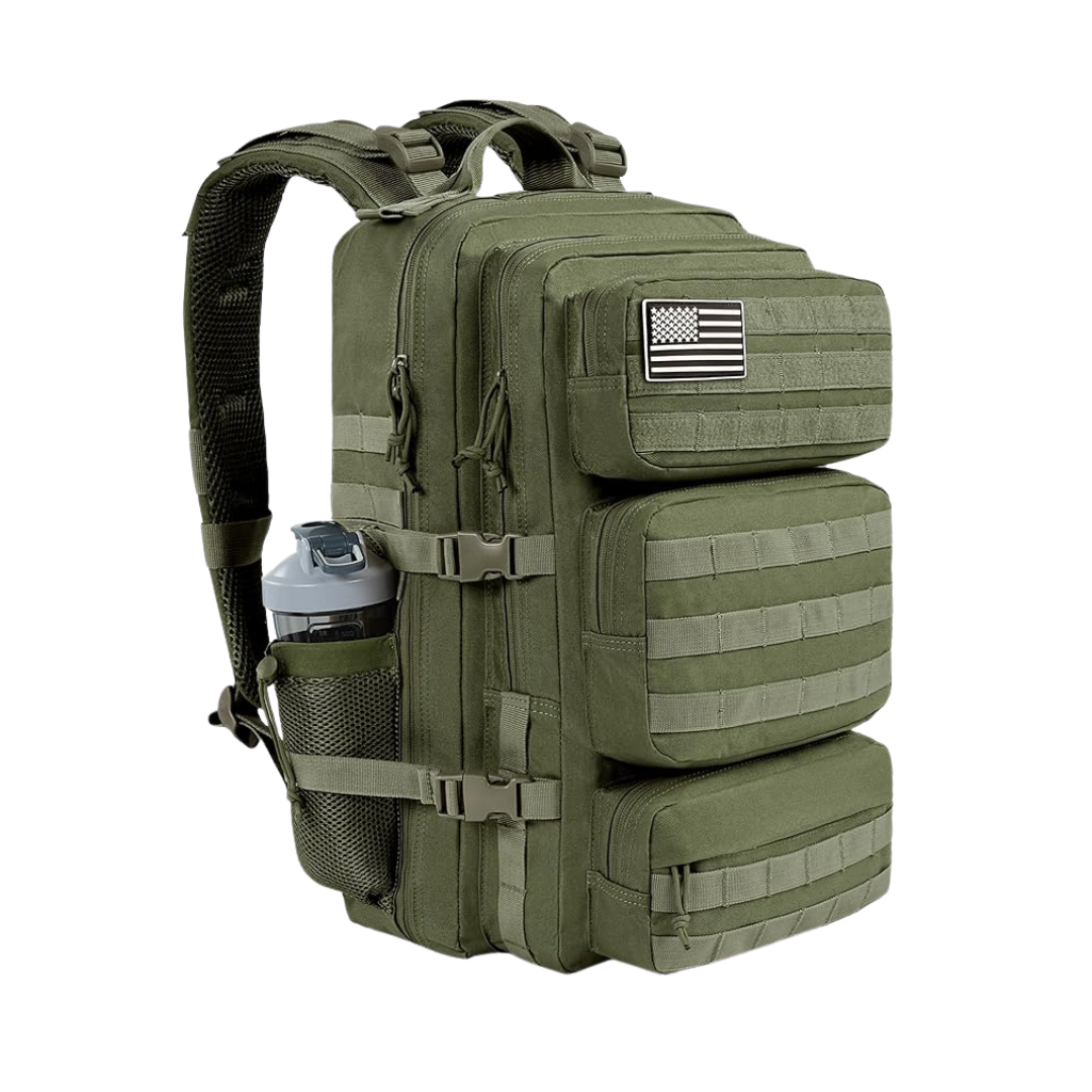 Tactical Backpack with MOLLE Storage and Multiple Compartments