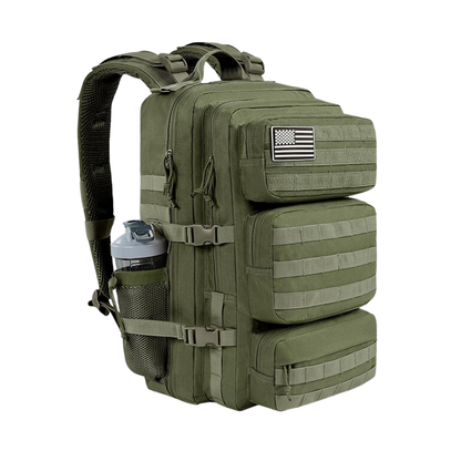 Tactical Backpack with MOLLE Storage and Multiple Compartments