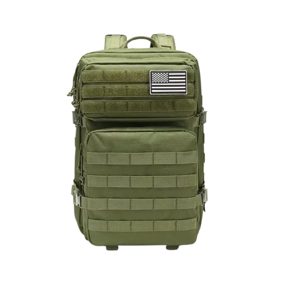 Tactical Backpack with MOLLE Storage and Multiple Compartments
