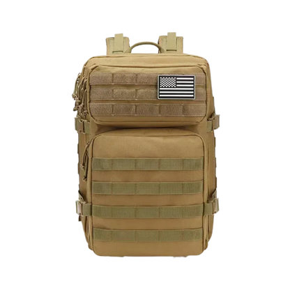 Tactical Backpack with MOLLE Storage and Multiple Compartments