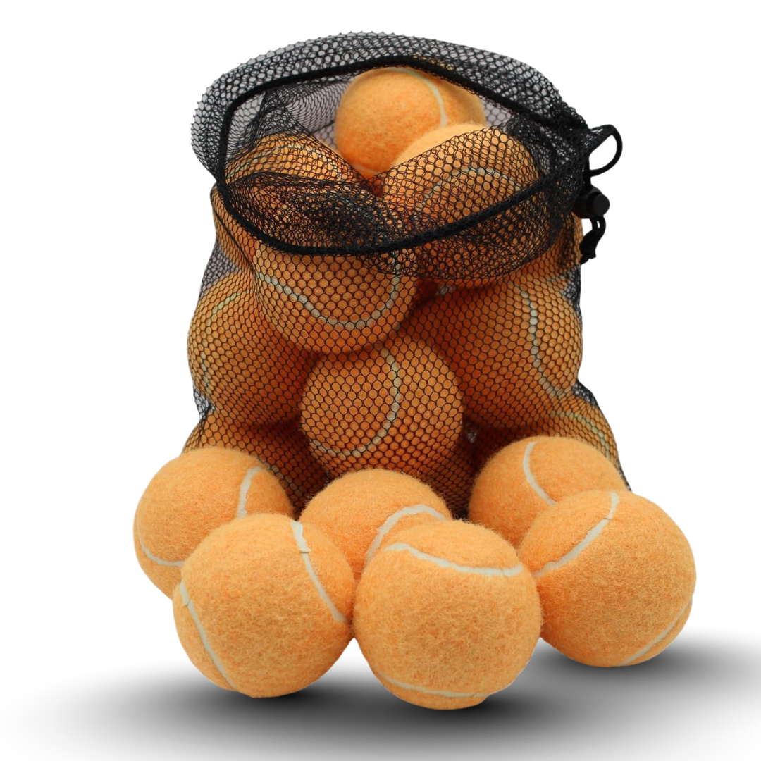 Training Tennis Balls 20-Pack with 2.58-Inch Diameter and Mesh Bag