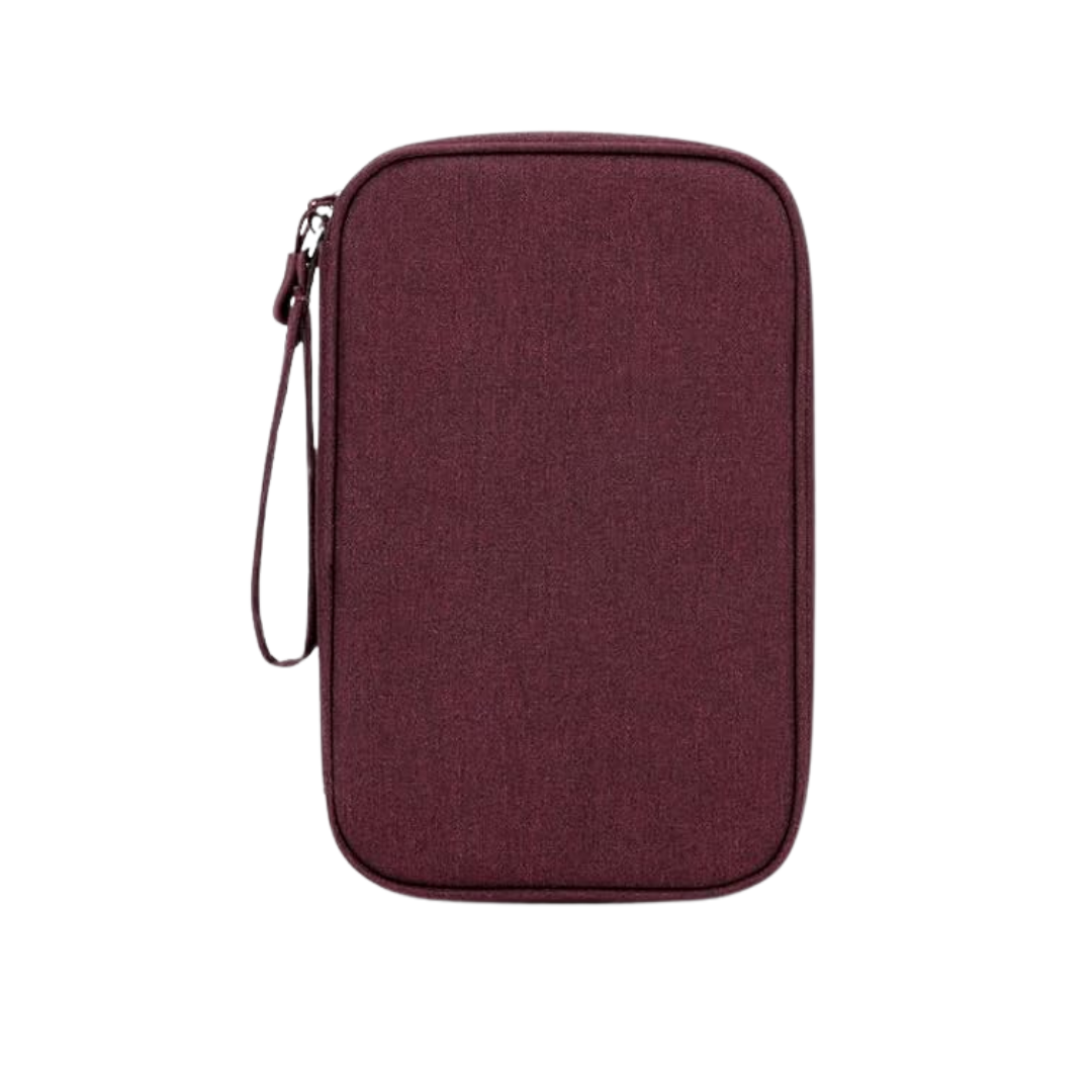 Travel Cable Organizer Pouch with Double Layer Water-Resistant Case
