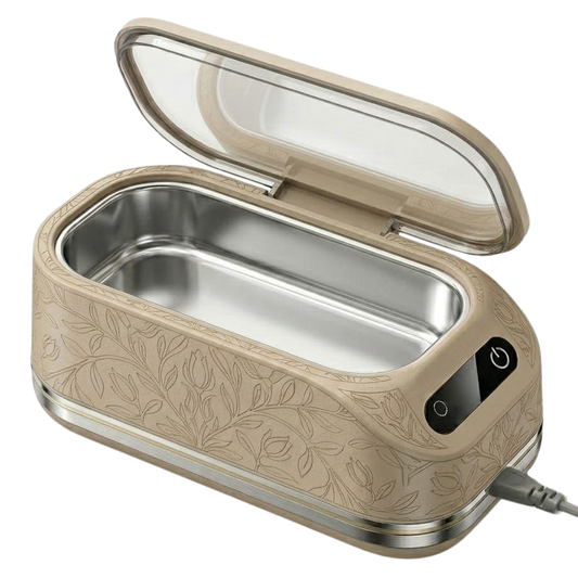 Ultrasonic Jewelry Cleaning Unit with 48kHz Waves and Steel Inner Tank