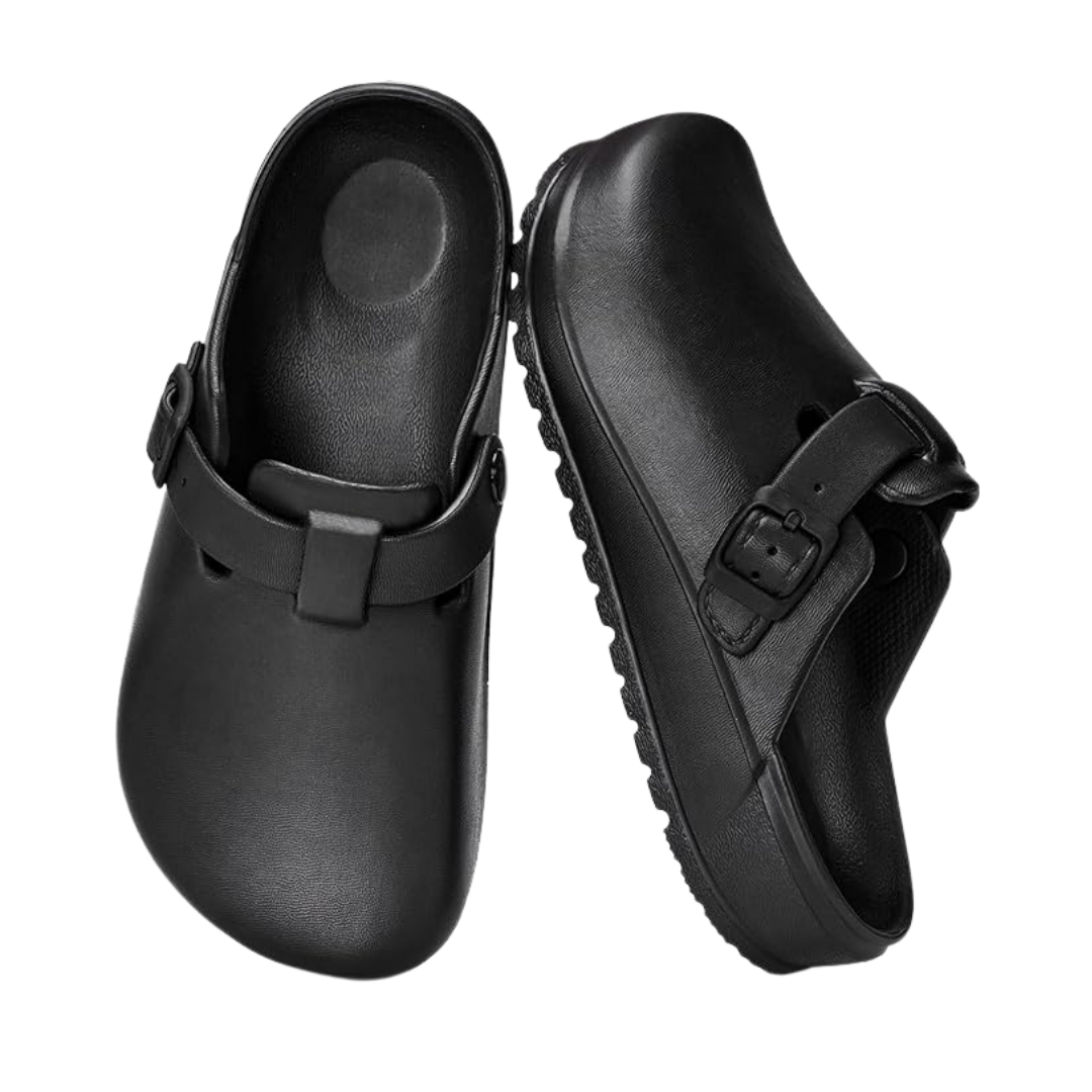 Unisex EVA Slip-On Clogs with Textured Outsole and Adjustable Buckle