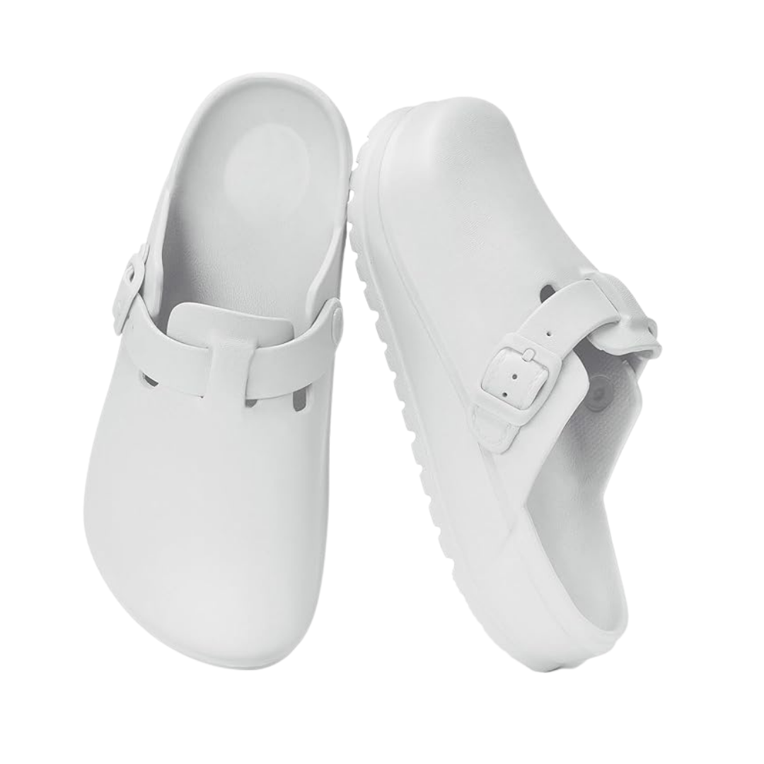 Unisex EVA Slip-On Clogs with Textured Outsole and Adjustable Buckle