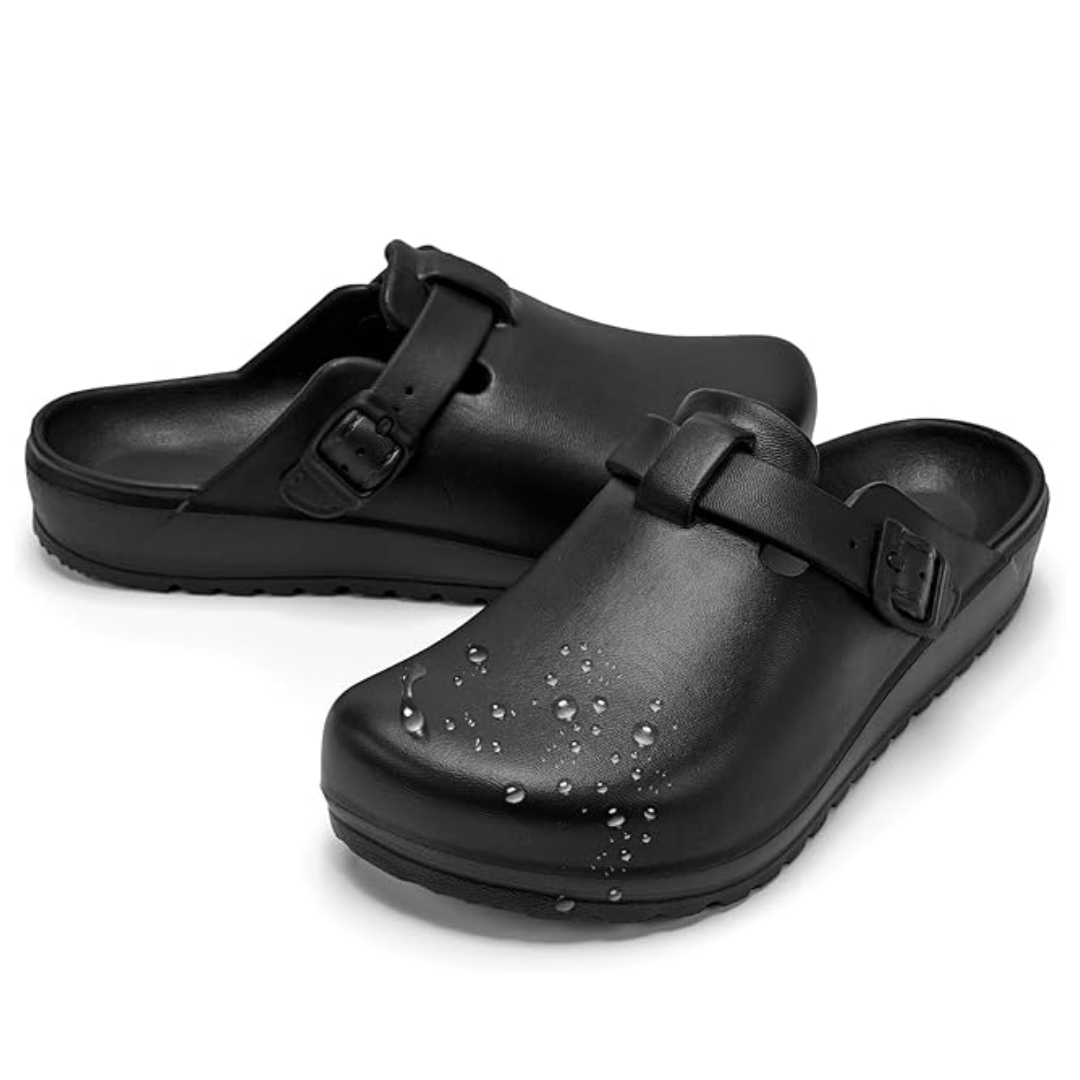 Unisex EVA Slip-On Clogs with Textured Outsole and Adjustable Buckle