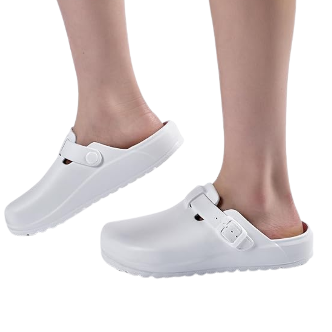 Unisex EVA Slip-On Clogs with Textured Outsole and Adjustable Buckle