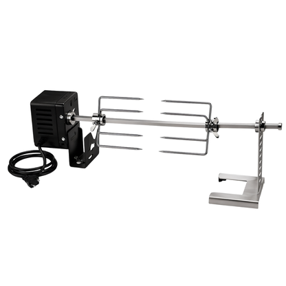 Universal BBQ Grill Rotisserie Kit with 28 Inch Spit Rod & Motor