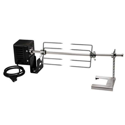 Universal BBQ Grill Rotisserie Kit with 28 Inch Spit Rod & Motor
