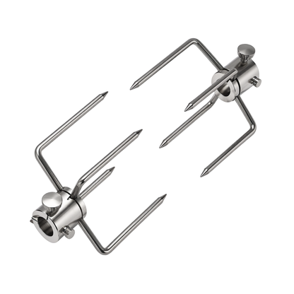 Universal Rotisserie Meat Fork Replacement Set, 4-Prong, 2-Pack