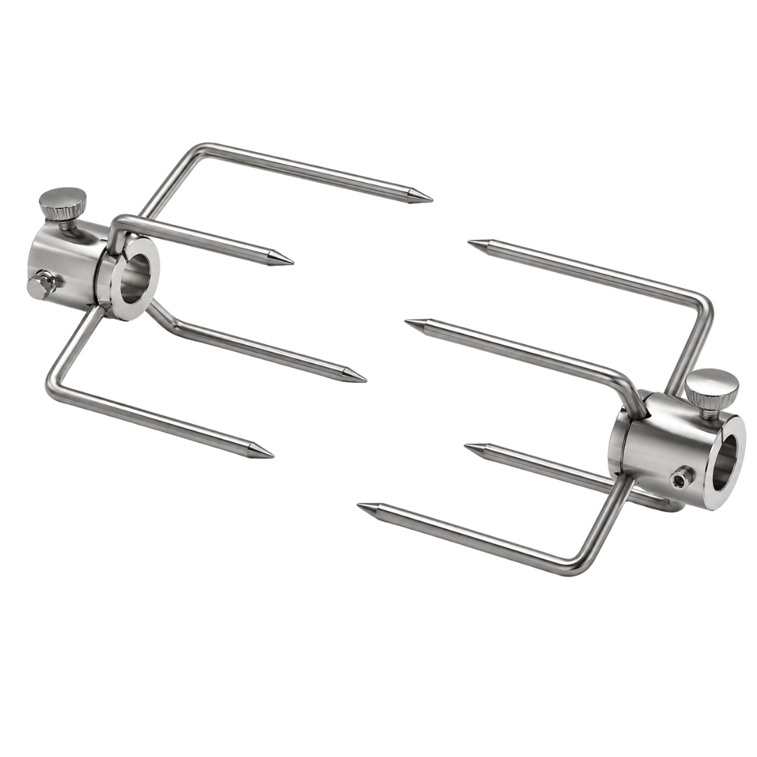 Universal Rotisserie Meat Fork Replacement Set, 4-Prong, 2-Pack