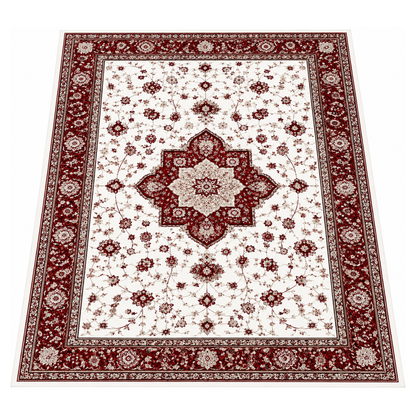 Washable 8 x 10 ft Area Rug with Soft Surface TPR Floor Backing
