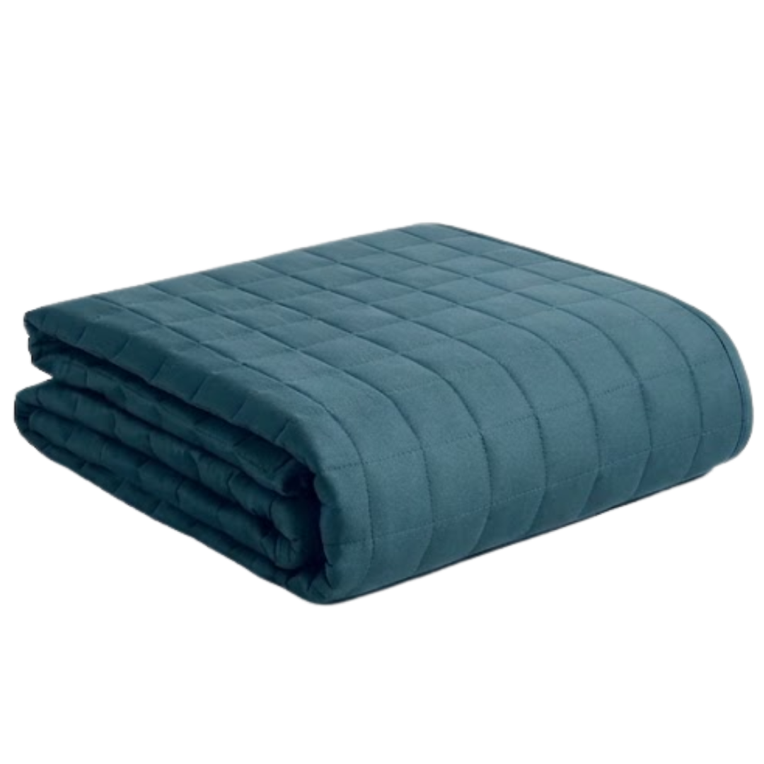 Weighted Blanket with 7 Layer Cooling Glass Beads and 16 Loop Design