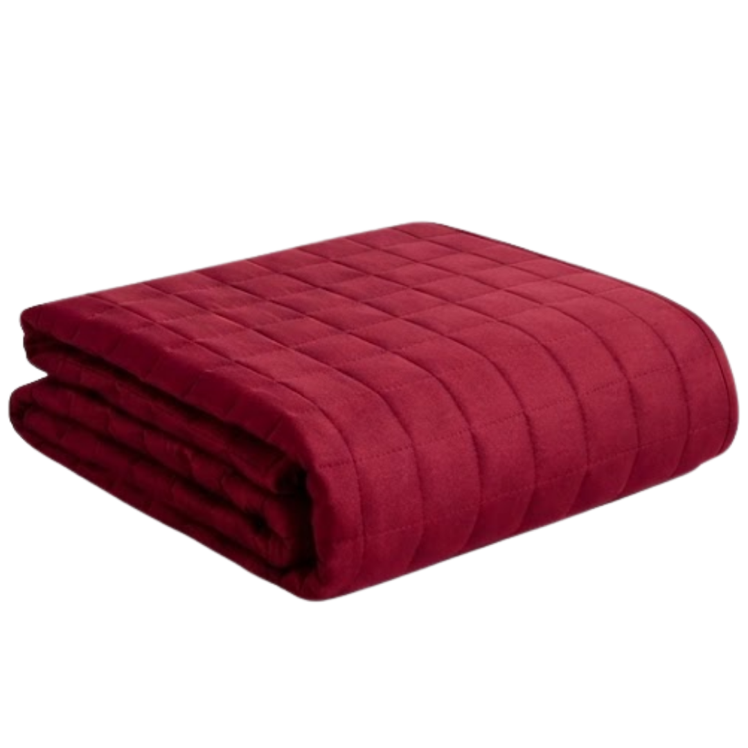 Weighted Blanket with 7 Layer Cooling Glass Beads and 16 Loop Design